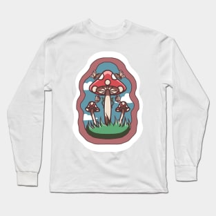 Aesthetic Shrooms Long Sleeve T-Shirt